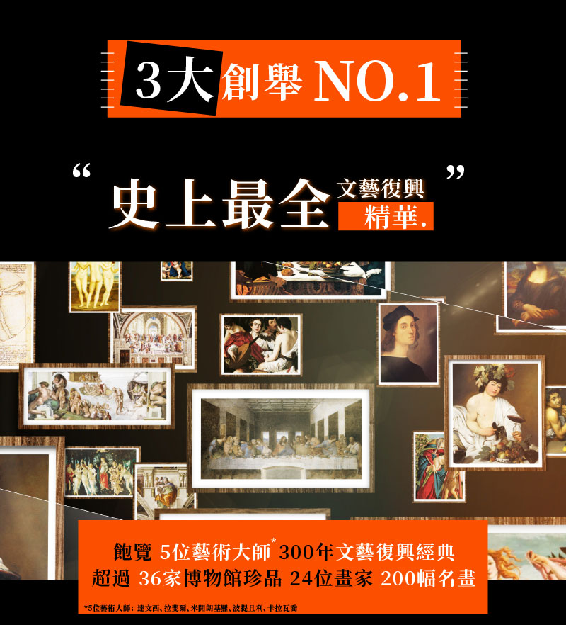 「會動的文藝復興 沉浸式光影藝術展」文藝復興中的經典