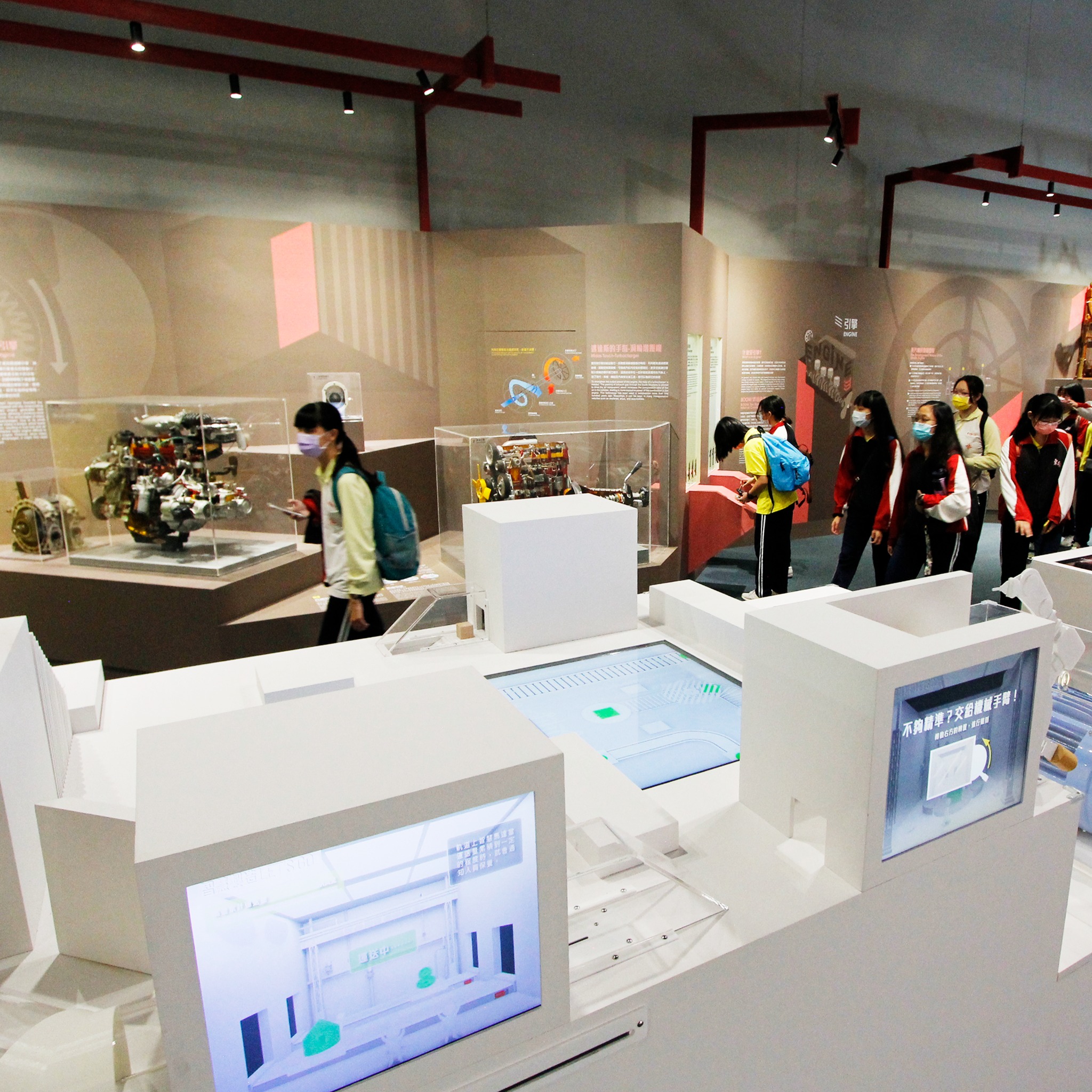 科工館2F【#動力與機械廳】內馬達項目展示