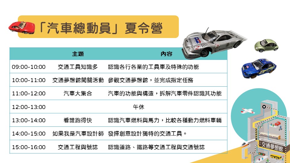 （2024夏令營）汽車總動員